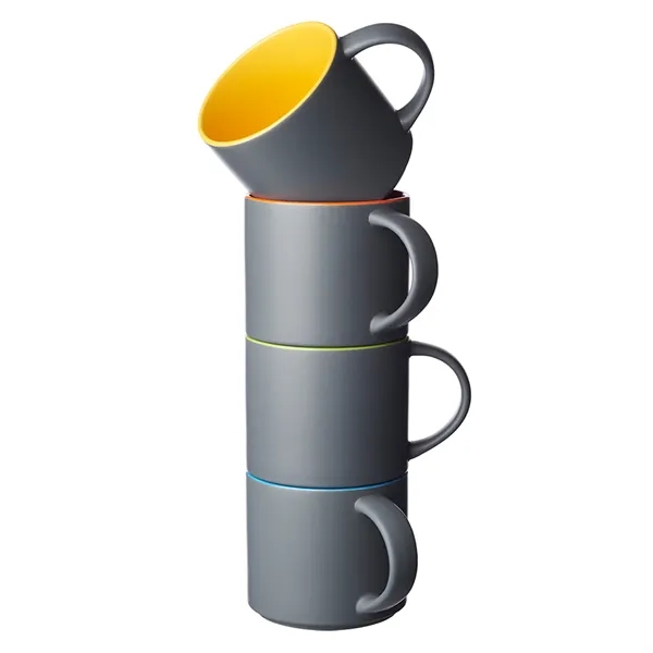 Stackable matte finish ceramic mug of 16 oz. capacity with 1... from ASI 37218 Athena Promo (tm)