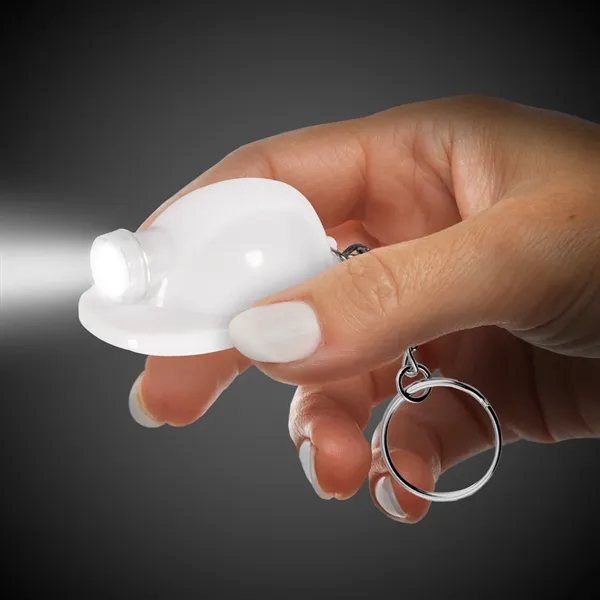 Safety helmet LED light up flashlight with keychain attachment.... from ASI 42016 Brighter Promotions Inc / Chemical Light™