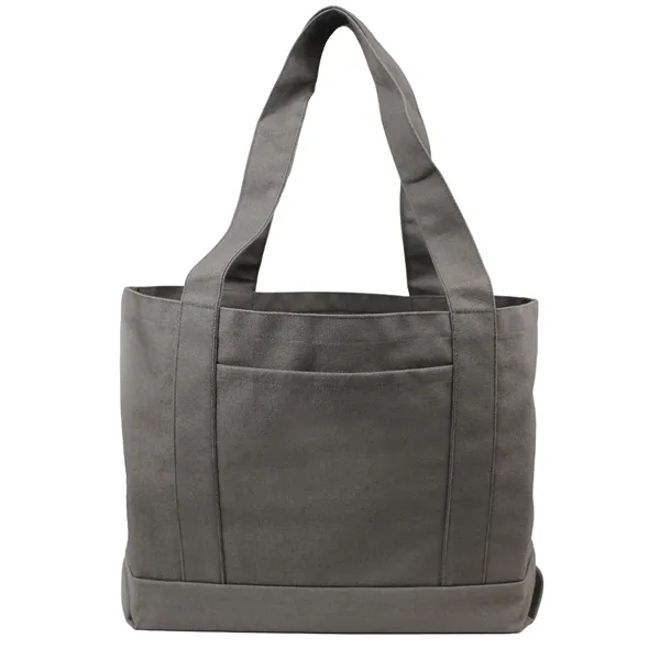 12 oz cotton canvas stonewashed boat tote (18"W x 12"H x... from ASI 37980 Bagworld