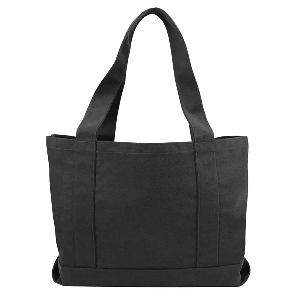 12 oz cotton canvas stonewashed boat tote (18"W x 12"H x... from ASI 37980 Bagworld