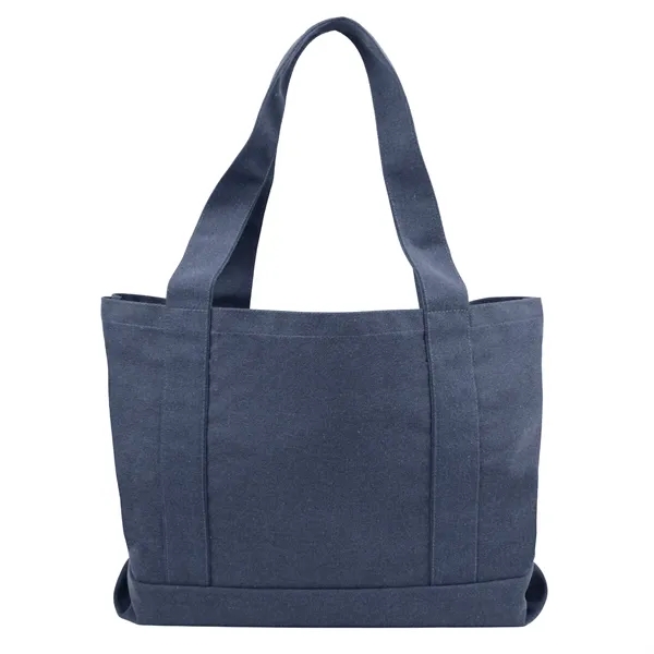 12 oz cotton canvas stonewashed boat tote (18"W x 12"H x... from ASI 37980 Bagworld