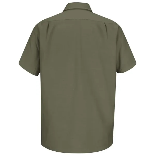 Cotton/polyester short sleeve work shirt with moisture wicking, soil release, color... from ASI 84358 S&S Activewear