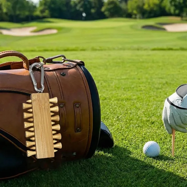 12-piece golf tee set with carabiner and customizable laser or pad... from ASI 72657 Active Life Promo / Active Life