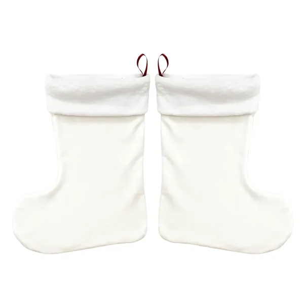 12"x16" full-color Christmas stocking. Soft polyester fleece with vibrant print. Ideal... from ASI 41511 Brainchild USA Inc / BrainChild Gift Club