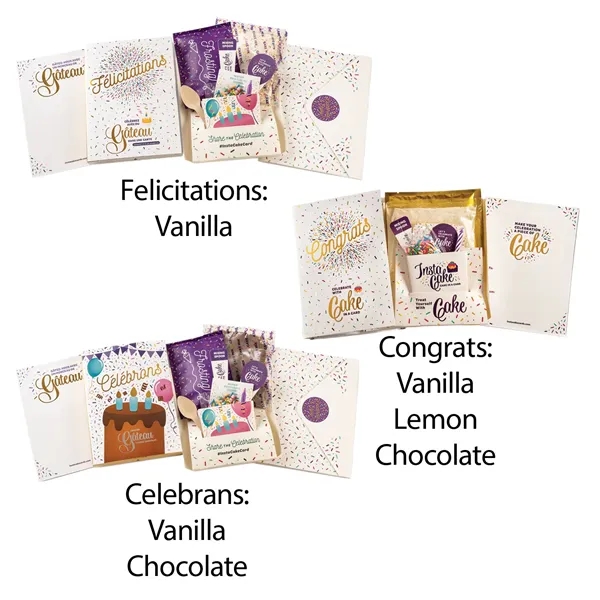 Instacake Cake with Card.... from ASI 57653 Gold Bond