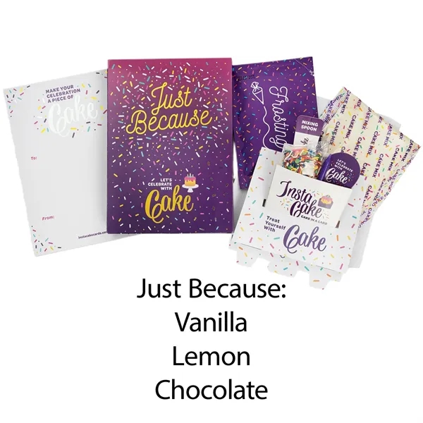 Instacake Cake with Card.... from ASI 57653 Gold Bond