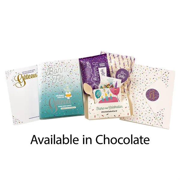 Instacake Cake with Card.... from ASI 57653 Gold Bond