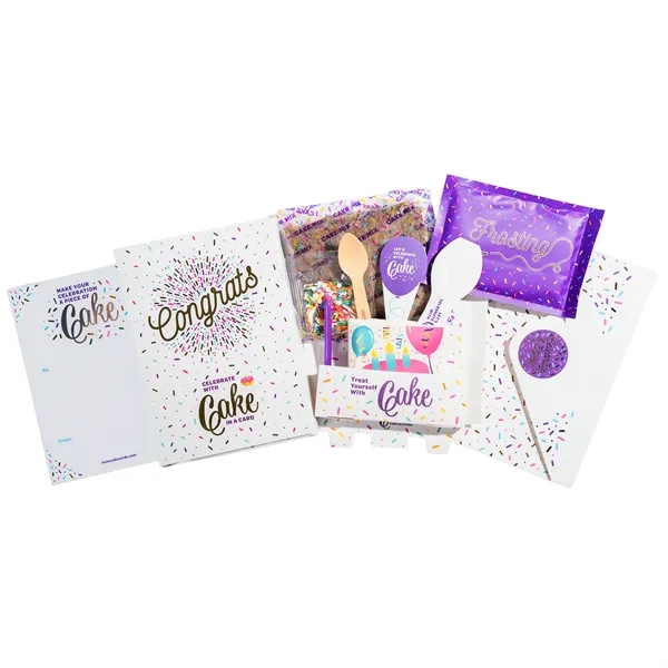 Instacake Cake with Card.... from ASI 57653 Gold Bond