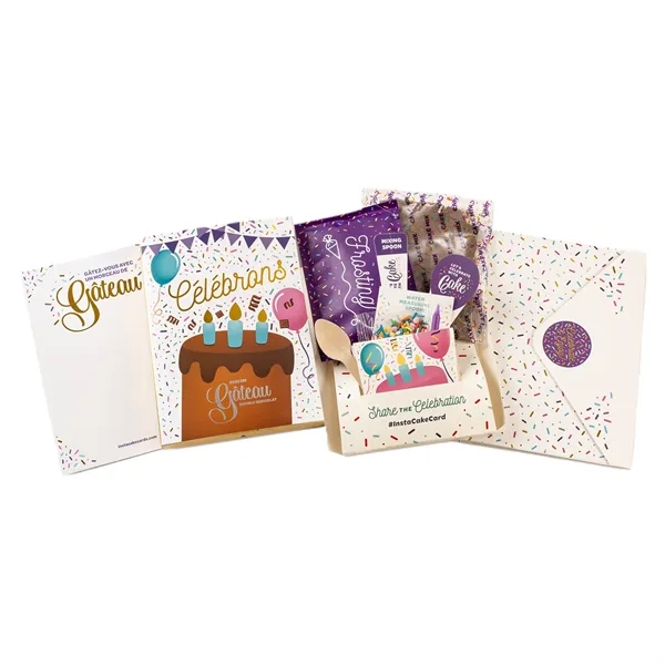 Instacake Cake with Card.... from ASI 57653 Gold Bond