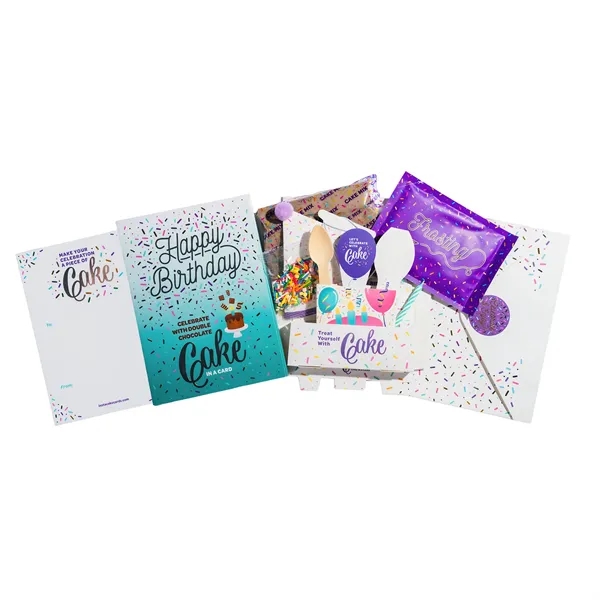 Instacake Cake with Card.... from ASI 57653 Gold Bond