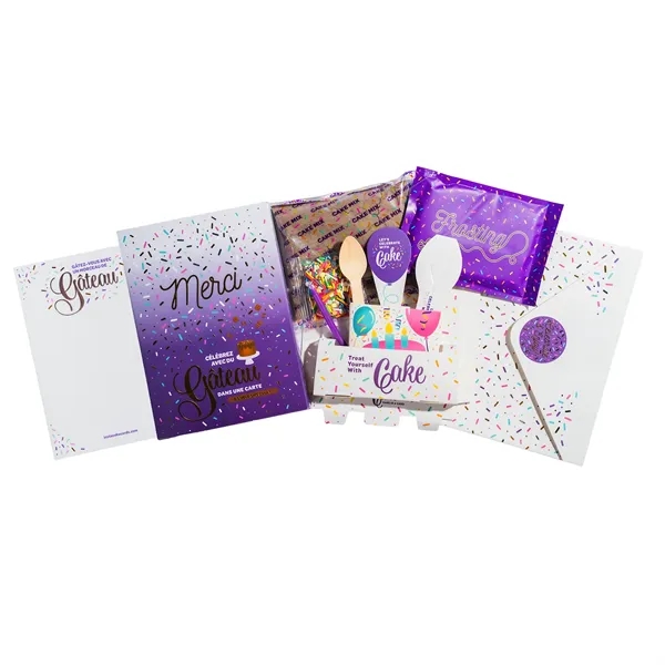 Instacake Cake with Card.... from ASI 57653 Gold Bond