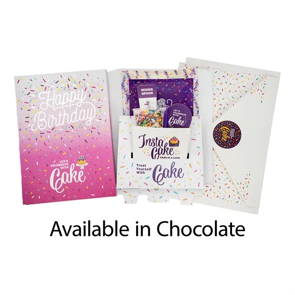 Instacake Cake with Card.... from ASI 57653 Gold Bond