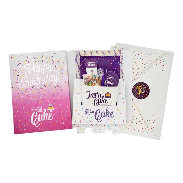 Instacake Cake with Card.... from ASI 57653 Gold Bond