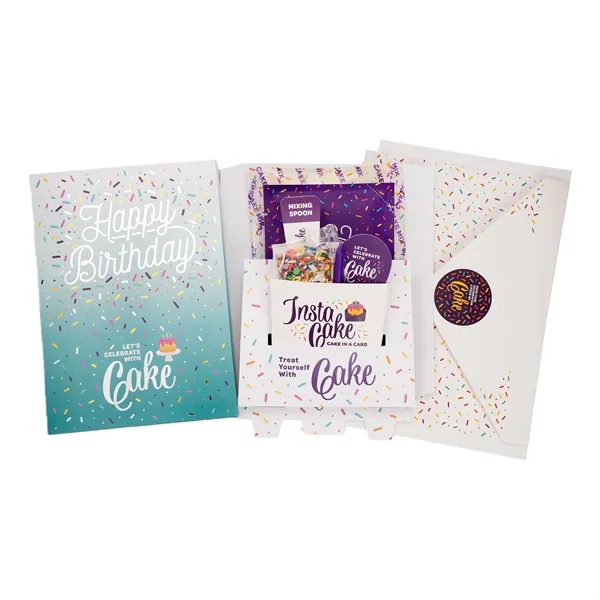 Instacake Cake with Card.... from ASI 57653 Gold Bond