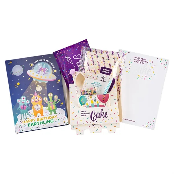 Instacake Cake with Card.... from ASI 57653 Gold Bond