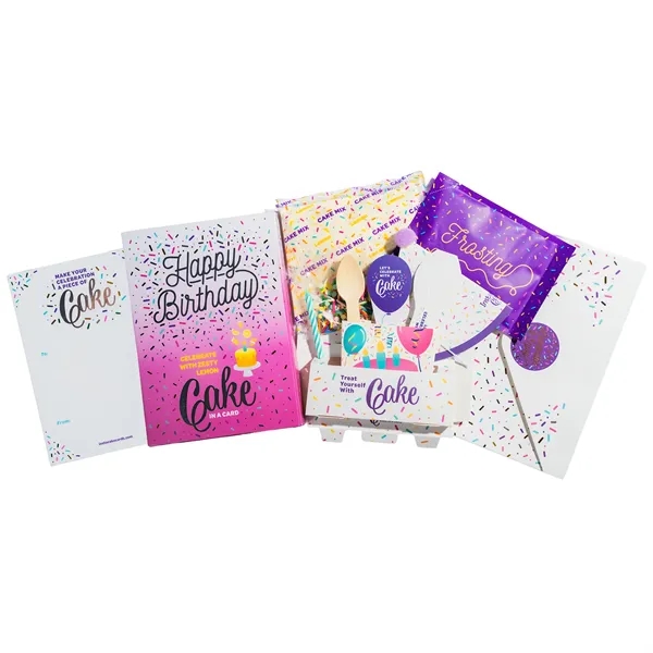 Instacake Cake with Card.... from ASI 57653 Gold Bond