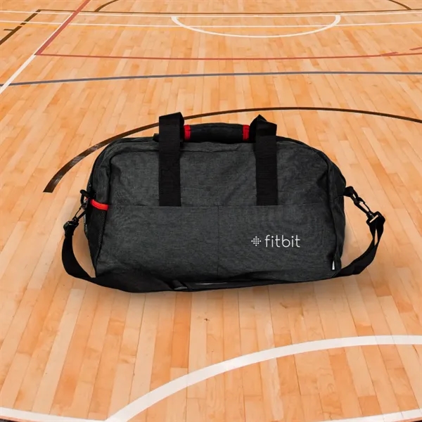 Eco-Conscious 8" x 11" x 18.5" RPET Duffel Bag available in... from ASI 57653 Gold Bond