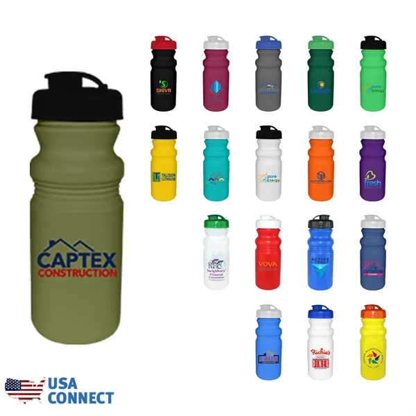 20 oz. Cycle Bottle with Flip Top Cap, Full Color Digital... from ASI 30270 Aakron Line