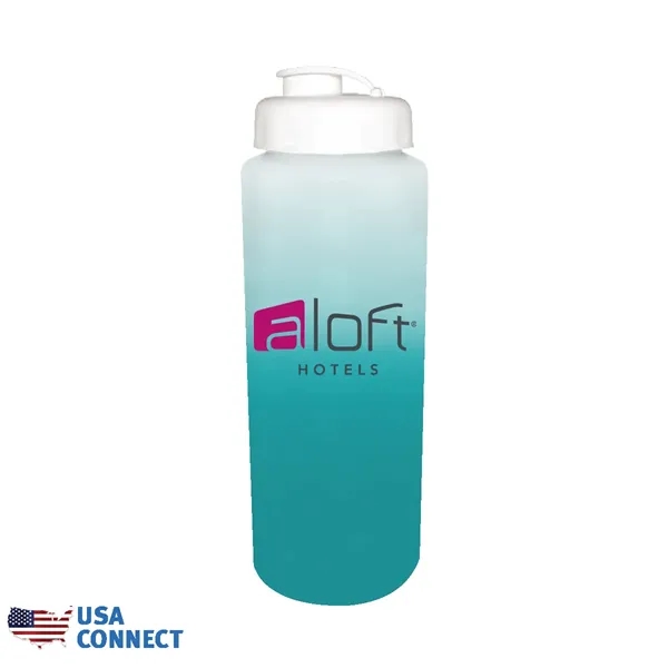 Mood™ 32 oz. Sports Bottle with Flip Top Cap, Full Color... from ASI 30270 Aakron Line