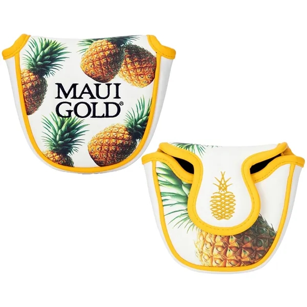 Mallet putter head cover with full color digital printing on entire... from ASI 57653 Gold Bond