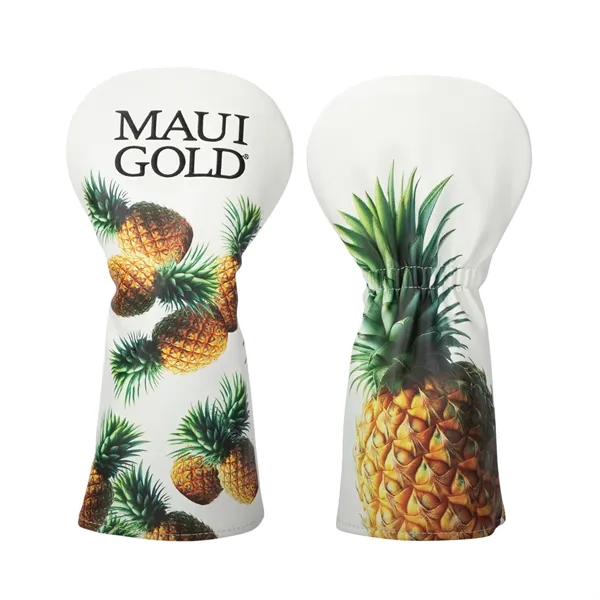 Driver head cover with full color digital printing on entire front... from ASI 57653 Gold Bond