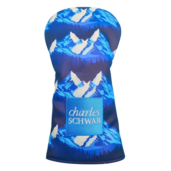 Driver head cover with full color digital printing on entire front... from ASI 57653 Gold Bond