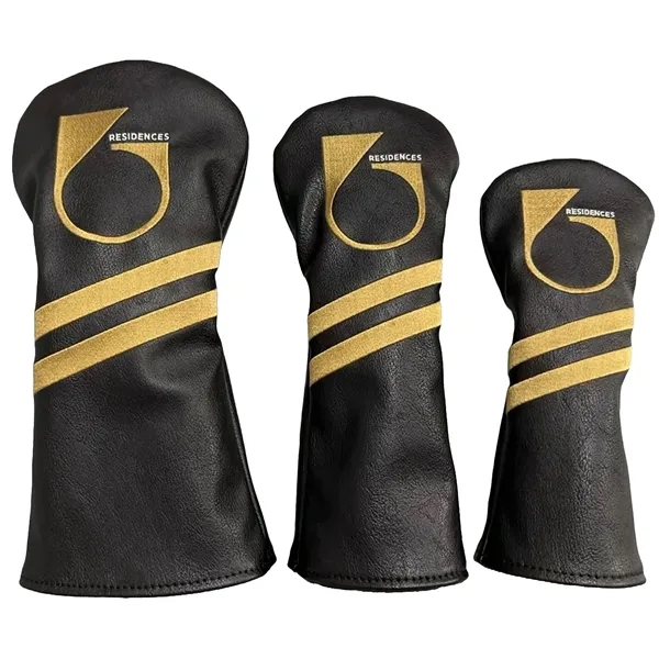 Handcrafted embroidered head covers. The set includes three sizes: Driver (460cc),... from ASI 57653 Gold Bond