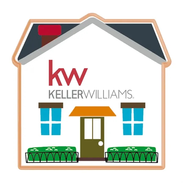 House shaped logo sugar cookie handmade from scratch.... from ASI 57653 Gold Bond