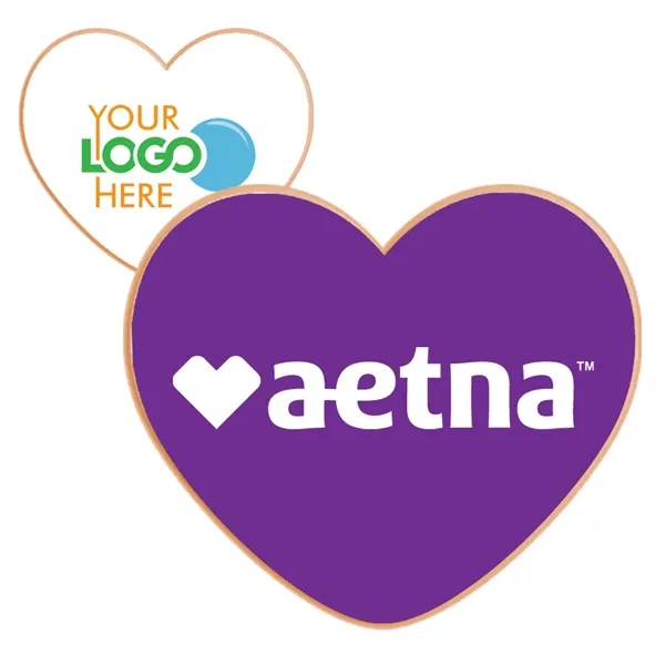 Heart shaped logo sugar cookie handmade from scratch. Available in three... from ASI 57653 Gold Bond