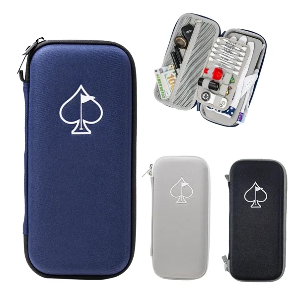 A compact, all-in-one golf accessory organizer designed to help golfers keep... from ASI 57653 Gold Bond