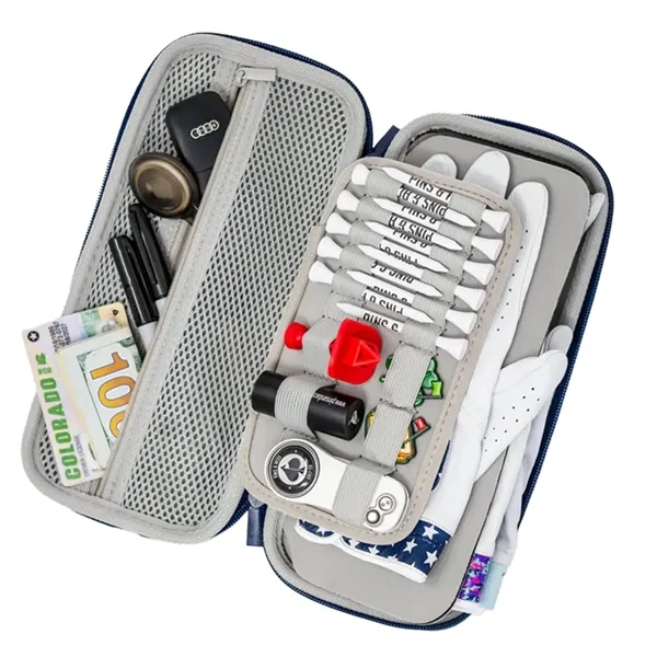 A compact, all-in-one golf accessory organizer designed to help golfers keep... from ASI 57653 Gold Bond