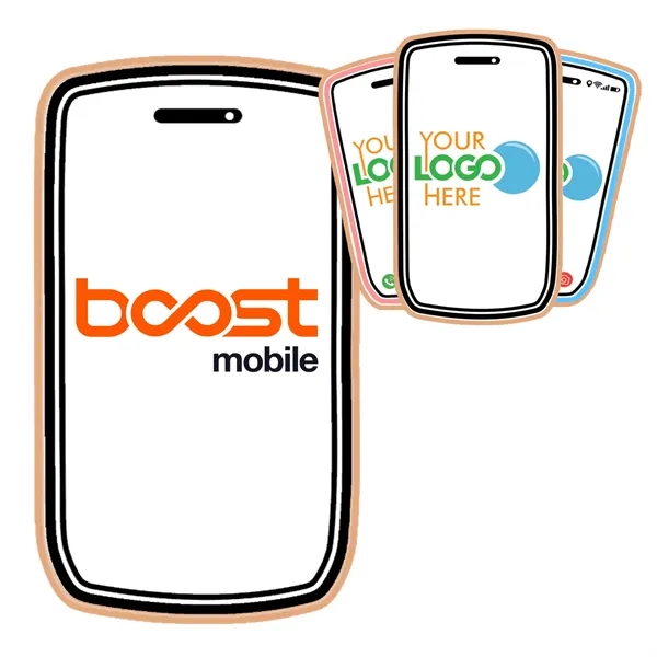 Cell phone shaped logo sugar cookie handmade from scratch.... from ASI 57653 Gold Bond