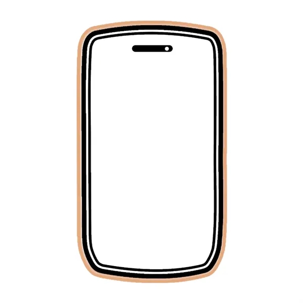 Cell phone shaped logo sugar cookie handmade from scratch.... from ASI 57653 Gold Bond