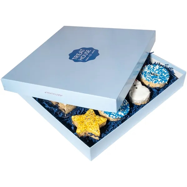 Deluxe box with 12 handmade crispy rice treats and 8 hand-dipped... from ASI 57653 Gold Bond