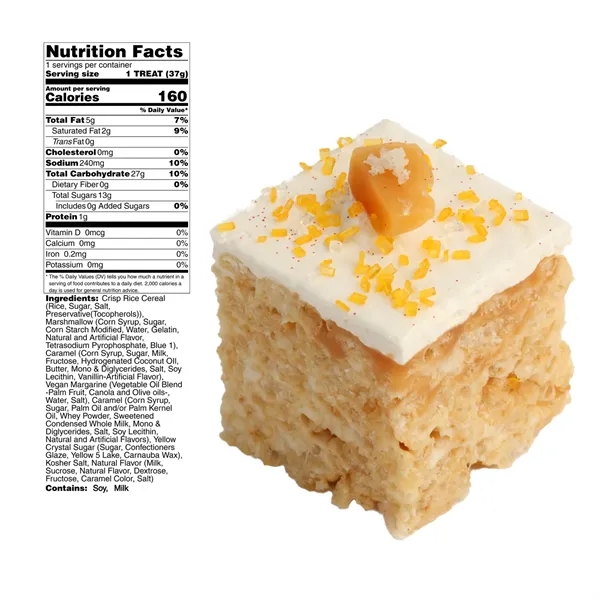 2" x 4" handmade marshmallow crispy rice bar, individually wrapped with... from ASI 57653 Gold Bond