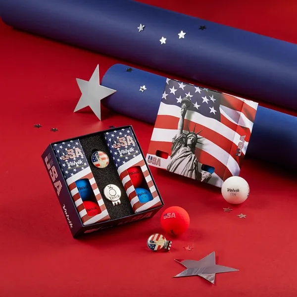 This is a premium three-piece golf ball. This construction contributes to... from ASI 57653 Gold Bond