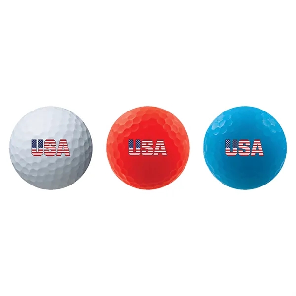 This is a premium three-piece golf ball. This construction contributes to... from ASI 57653 Gold Bond