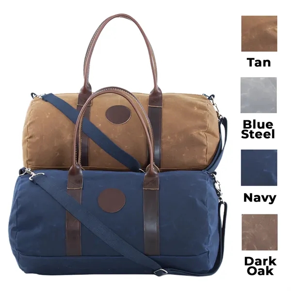 YRI Designs offers waxed canvas duffle bags with a focus on... from ASI 57653 Gold Bond