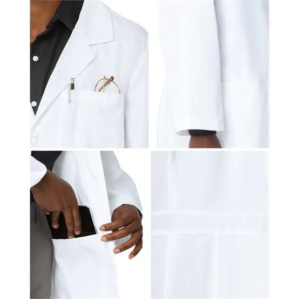 Landau Men's 5-Pocket Mid-Length Notebook Lab Coat... from ASI 86018 Scrub Authority / Uniform Stores