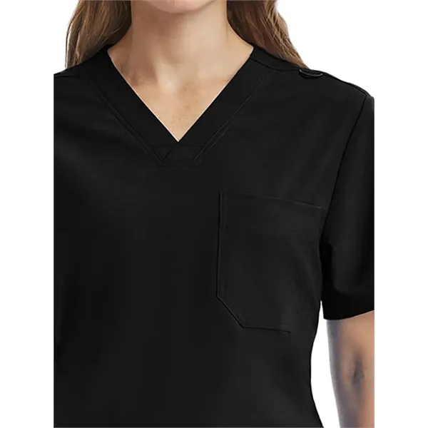 ScrubJoy Fit-4-All - Unisex Three-Pocket V-Neck Scrub Top... from ASI 86018 Scrub Authority / Uniform Stores