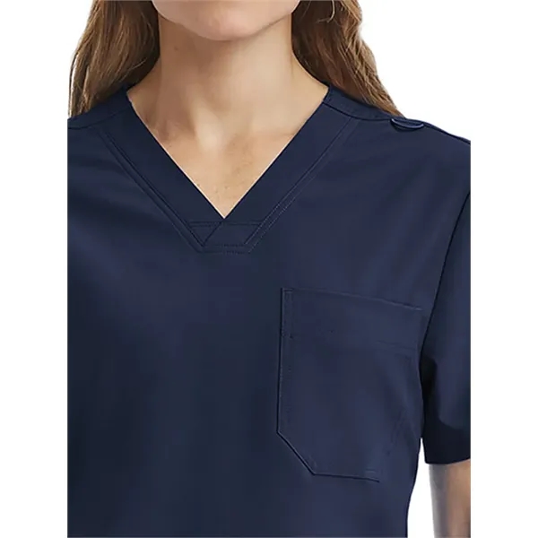ScrubJoy Fit-4-All - Unisex Three-Pocket V-Neck Scrub Top... from ASI 86018 Scrub Authority / Uniform Stores