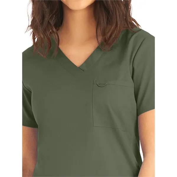 Landau ProFlex Women's Tuckable V-Neck Top... from ASI 86018 Scrub Authority / Uniform Stores