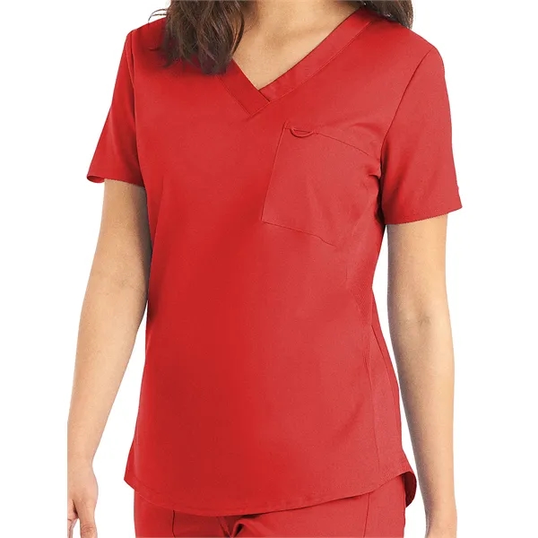 Landau ProFlex Women's Tuckable V-Neck Top... from ASI 86018 Scrub Authority / Uniform Stores