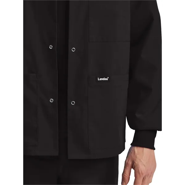 Landau - Essentials - Unisex Snap Front Warm-Up Scrub Jacket... from ASI 86018 Scrub Authority / Uniform Stores