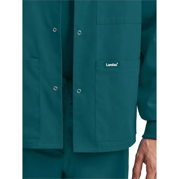 Landau - Essentials - Unisex Snap Front Warm-Up Scrub Jacket... from ASI 86018 Scrub Authority / Uniform Stores