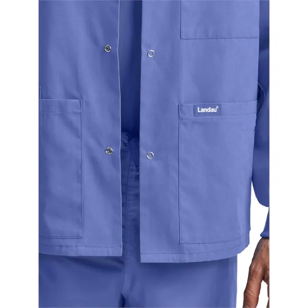 Landau - Essentials - Unisex Snap Front Warm-Up Scrub Jacket... from ASI 86018 Scrub Authority / Uniform Stores