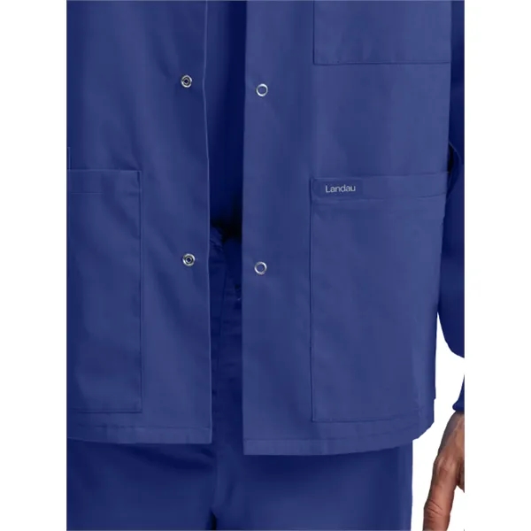 Landau - Essentials - Unisex Snap Front Warm-Up Scrub Jacket... from ASI 86018 Scrub Authority / Uniform Stores