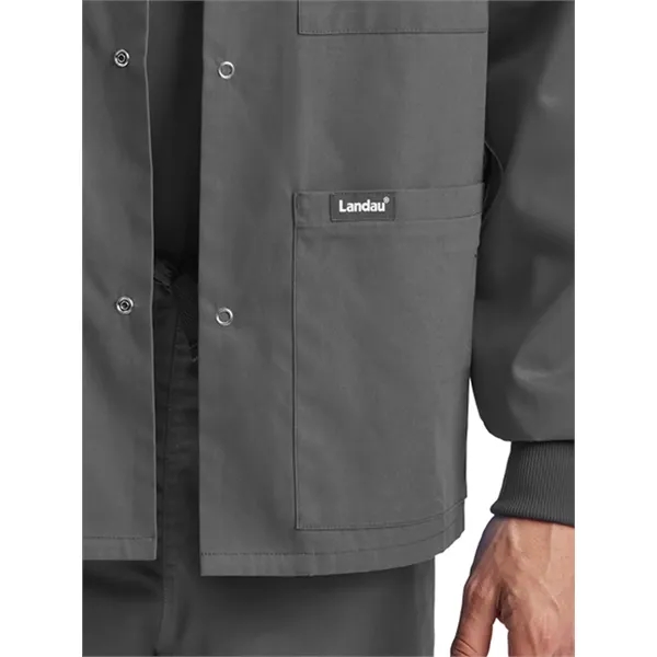 Landau - Essentials - Unisex Snap Front Warm-Up Scrub Jacket... from ASI 86018 Scrub Authority / Uniform Stores
