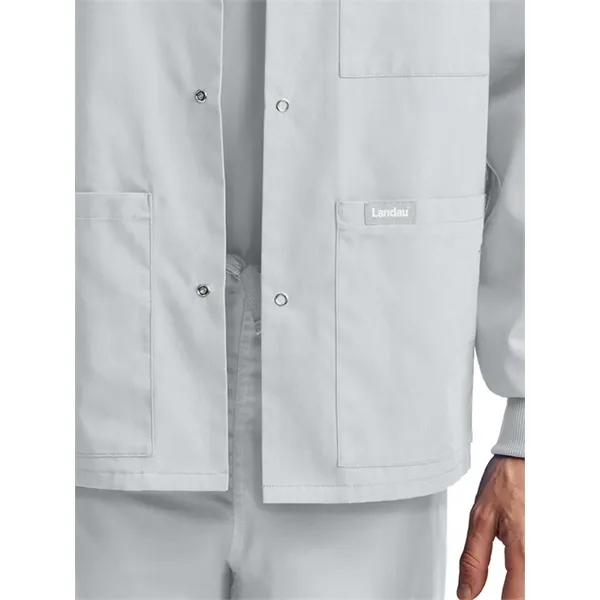 Landau - Essentials - Unisex Snap Front Warm-Up Scrub Jacket... from ASI 86018 Scrub Authority / Uniform Stores