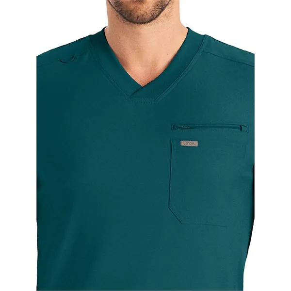 Landau Forward Men's Tuckable V-Neck Top... from ASI 86018 Scrub Authority / Uniform Stores